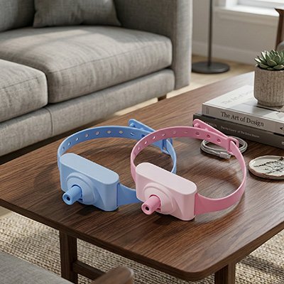 Laser chat collier ajustable