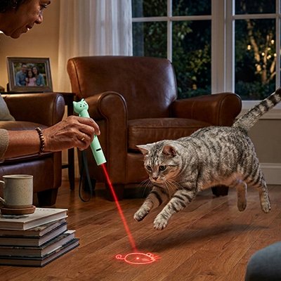 Laser chat faisceau de couleur rouge 