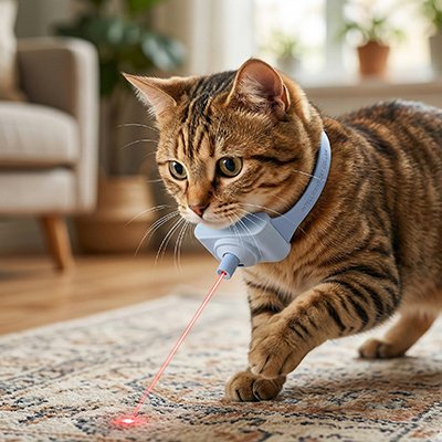 Laser chat jeu initié par le chat