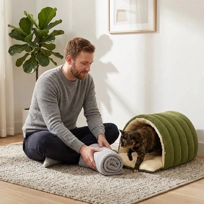Lit Chat beau design facile a placer dans toutes les pièces