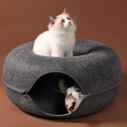 Lit chat en forme de donuts
