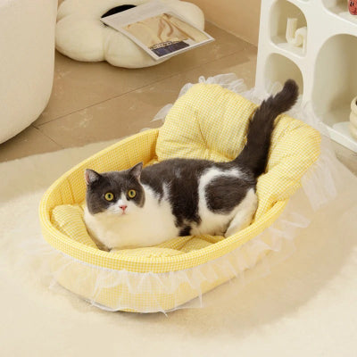 lit de princesse pour chat 40 sur 60 cm