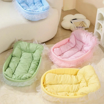 lit de princesse pour chat existe en 3 couleurs