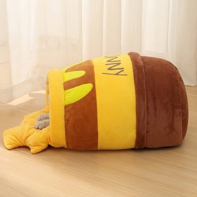 Lit pour Chat couleur jaune et marron