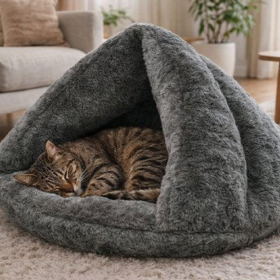 Lit pour Chat de couleur gris