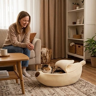 Lit pour Chat facile à transporter 