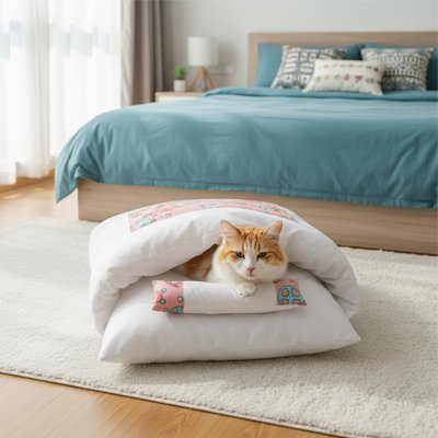 Lit pour Chat qui s'intègre facilement dans la déco