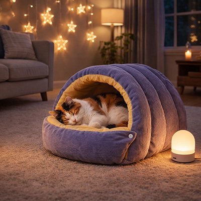 Lit pour Chat s'ajoute à la décoration 
