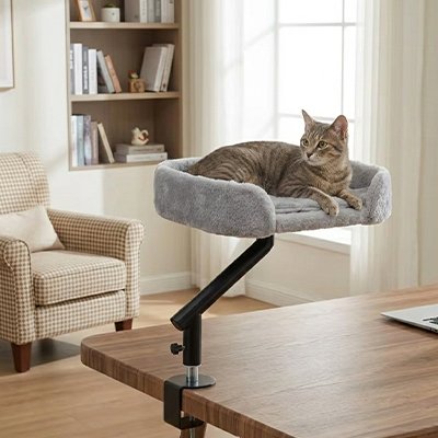 Lit pour Chat son pied tourne sur 360° 