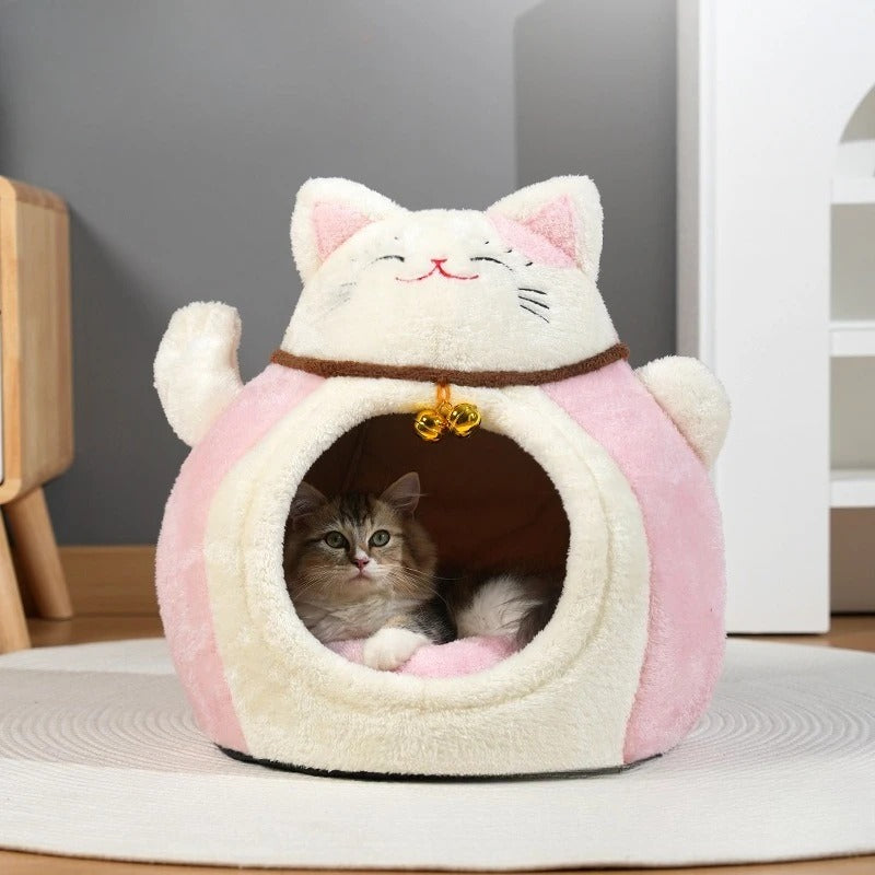 maison pour chat avec 2 grelots