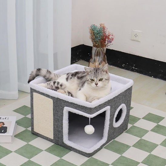 Maison Chat Carrée | Cosy Design - Chatjoue