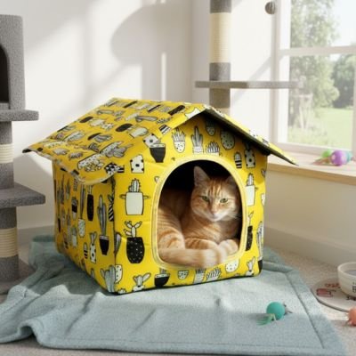 Maison pour chat chaude