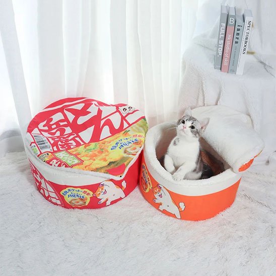 Maison pour chat dessus amovible