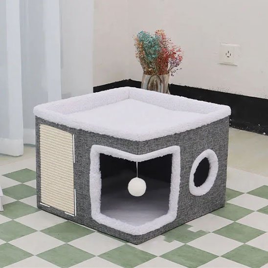 Maison Chat Carrée | Cosy Design - Chatjoue