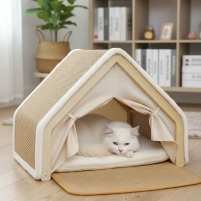 Maison pour chat jolie imitation de tente 