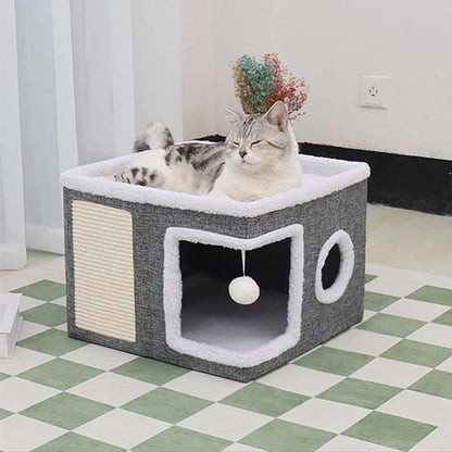 Maison Chat Carrée | Cosy Design - Chatjoue