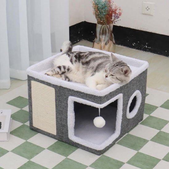 Maison Chat Carrée | Cosy Design - Chatjoue