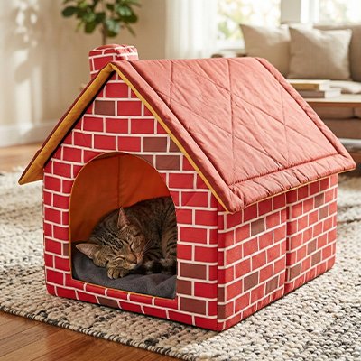 Maison pour chat s'harmonise avec votre interieur