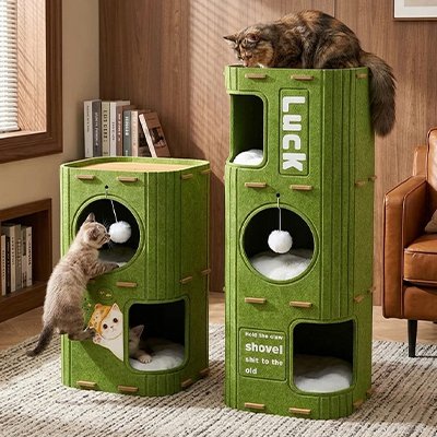 Niche pour chat avec 2 ou 3 niches