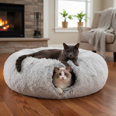 Niche pour chat en 3 éléments 