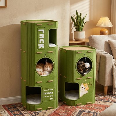 Niche pour chat gain de place