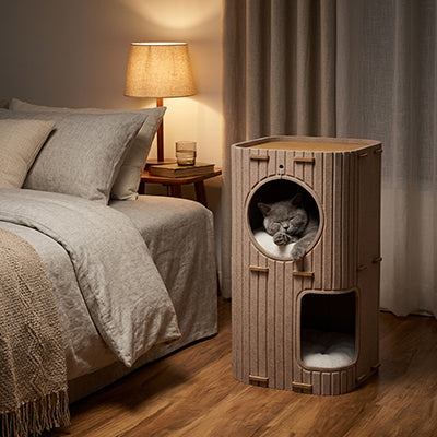 niche pour chat peut être superposé