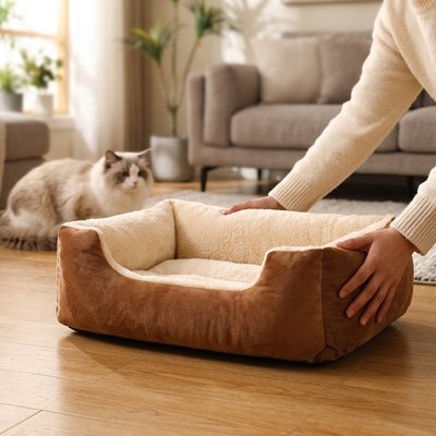 Panier chat avec coussin amovible