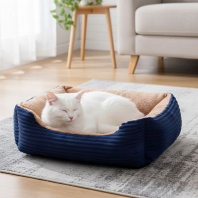 Panier chat de forme rectangulaire