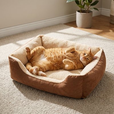 Panier chat doux et confortable