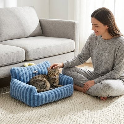 Panier Chat en forme de petit canapé  avec poignée