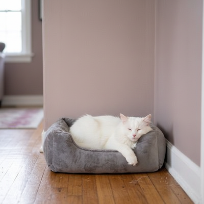 Panier chat M - salon mauve