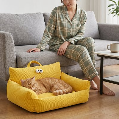 Panier Chat possède des yeux