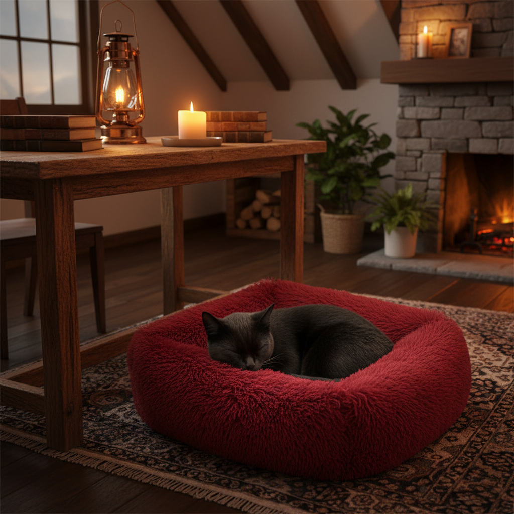 Panier chat rouge