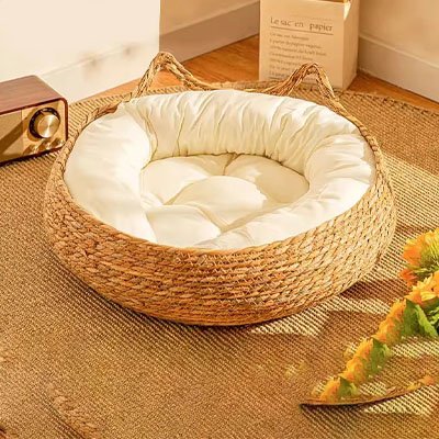 Panier osier Chat pour tous les chats