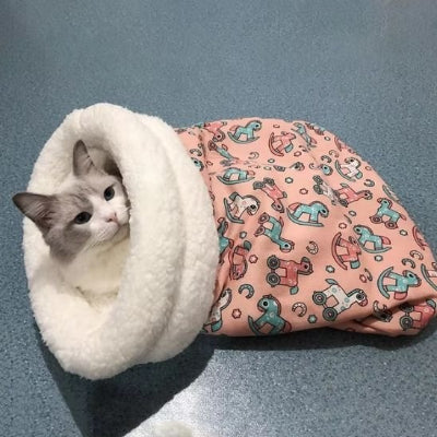 Panier pour chat doux et chaud