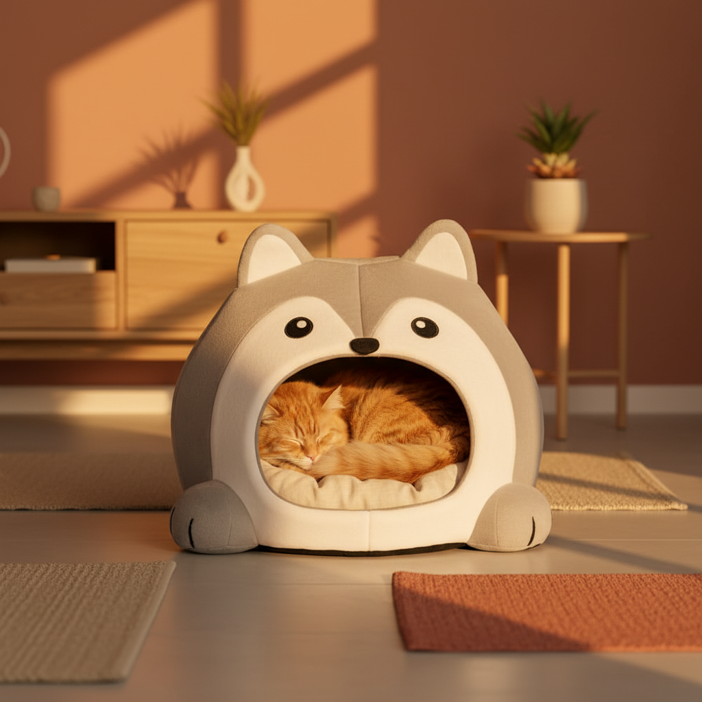 Panier Tête de Loup – Salon chaleureux