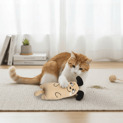 Peluche Chat 3 Visages | Jouet Anti - Ennui Félin | Chatjoue - Chatjoue