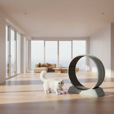roue d'exercice pour chat facile à monter