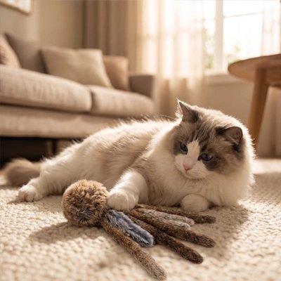 siamois joue avec Jeu pour Chat dans le salon
