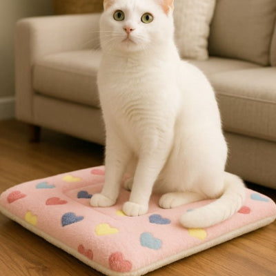 Tapis chat doux et chaud 