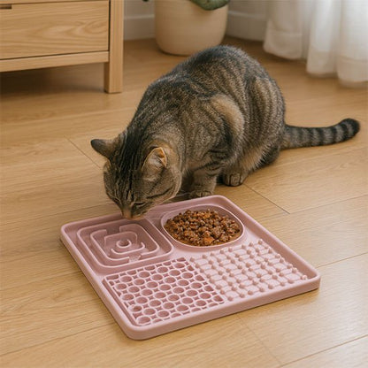 Tapis de léchage compartimentés en 4 sections