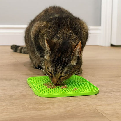 Tapis de léchage de couleur vert