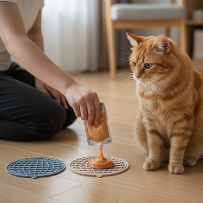 Tapis de léchage existe en 2 couleurs