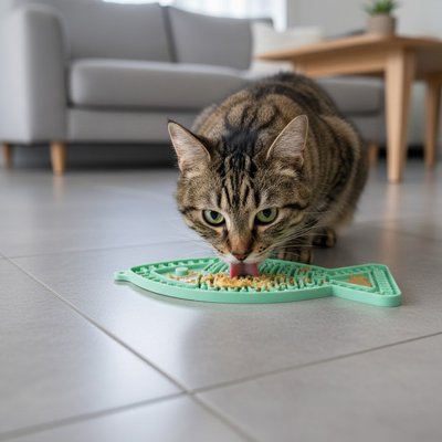 Tapis de léchage pour tous les chats 