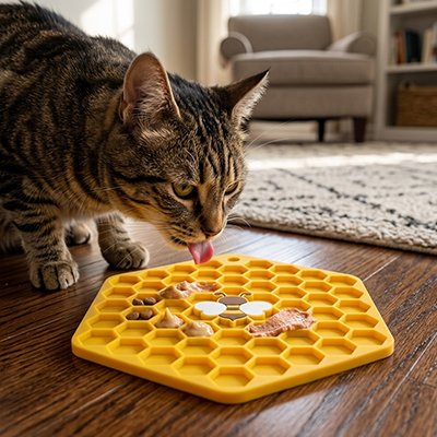 Tapis de léchage pour tous les chats
