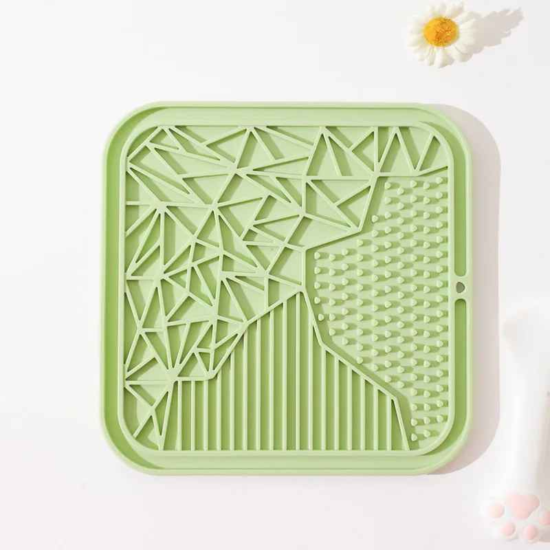 tapis de léchage vert
