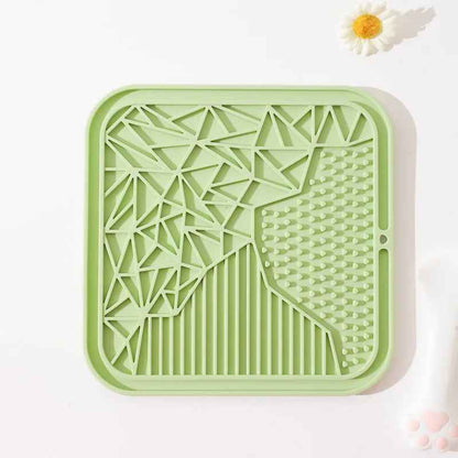 tapis de léchage vert