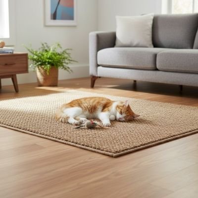Tapis griffoir chat beau terrain de jeux | DuoProtect - chatjoue - Chatjoue