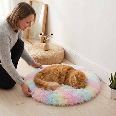 Tapis pour chat multi couleurs