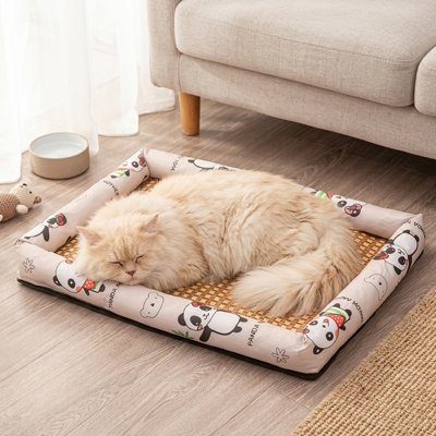 Tapis rafraichissant Chat avec chat qui dort devant fenêtre